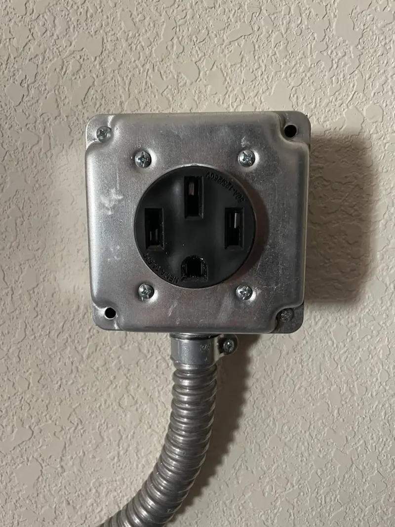 NEMA 14-50 outlet installed for Electrical Panel Upgrade in North Lauderdale